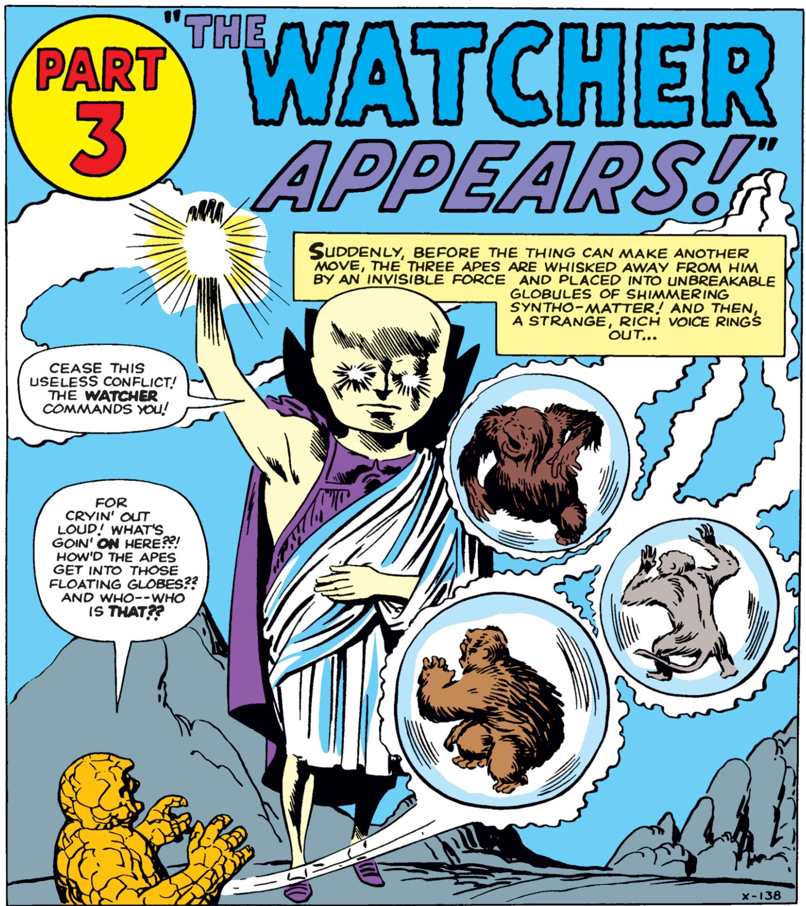 漫画书的封面[与上面的演职员表相同，除了这里Kirby是由史蒂夫·迪特科(Steve ditko)墨水创作的——这在这一点上是罕见的]